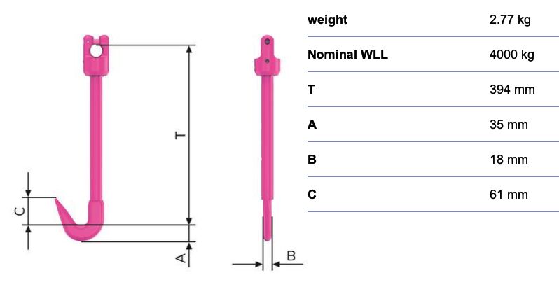 RUD VIP-Bale hook VBMHWA-10