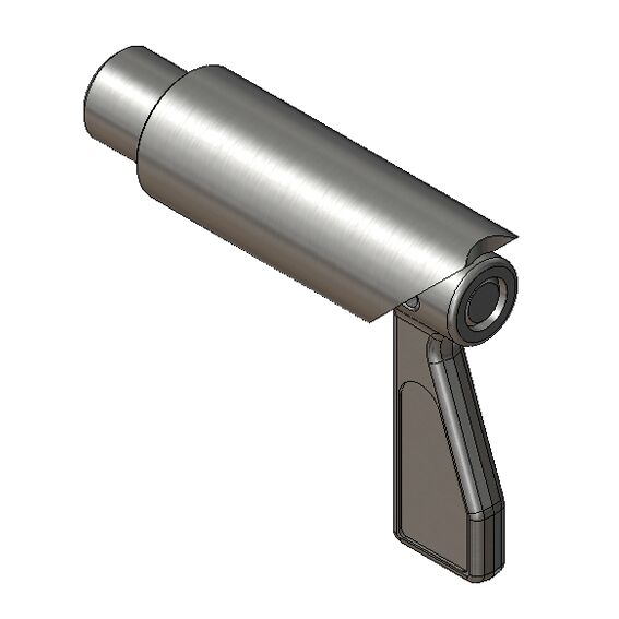 Pommier verrou à tige avec axe Ø 12 mm - modèle à souder - galvanisé
