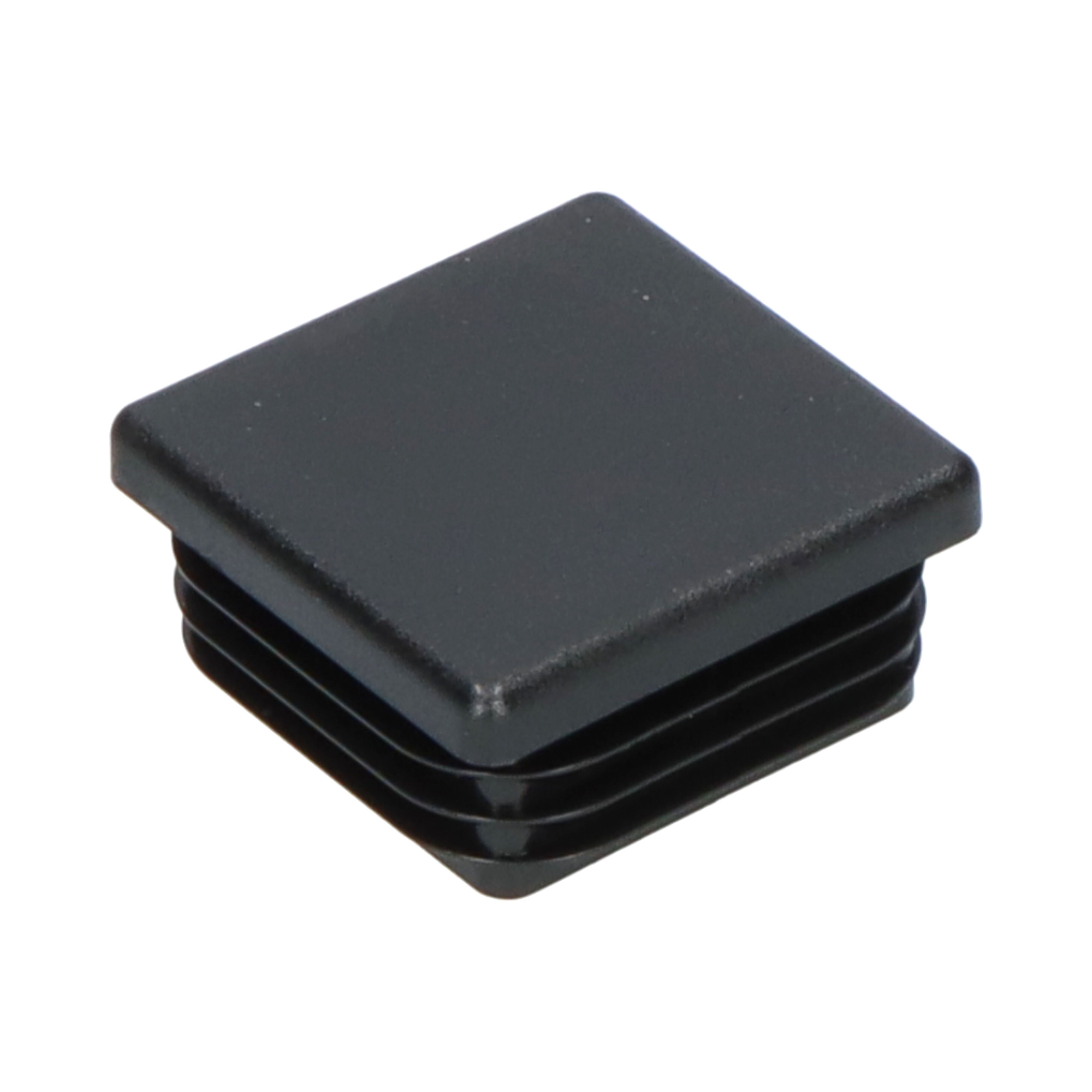 Rhiwa Quality einddop 40 x 40 mm - zwart kunststof