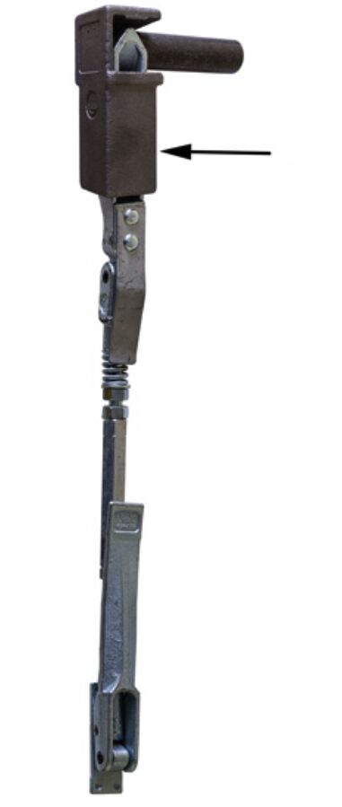 Rhiwa Quality draailager - links - voor pendelslot kipper - blank staal