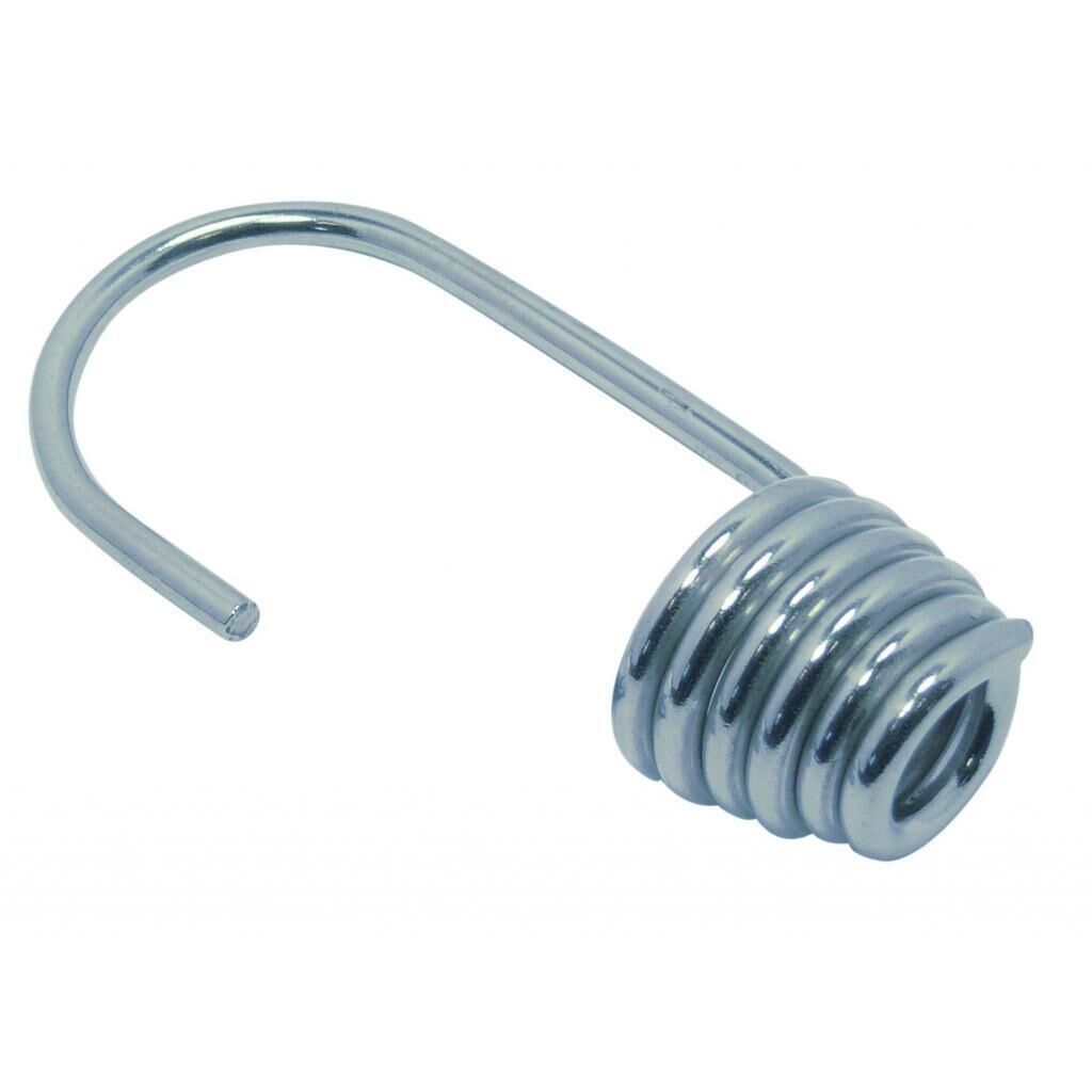 Pommier spiraalhaak 76 mm - voor spanrubber Ø 9-10 mm - verzinkt