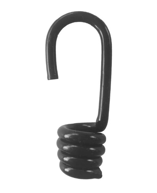 Rhiwa Quality crochet et spirale 78 mm - pour sandow Ø 8 mm - galvanisé, gainé polyamide