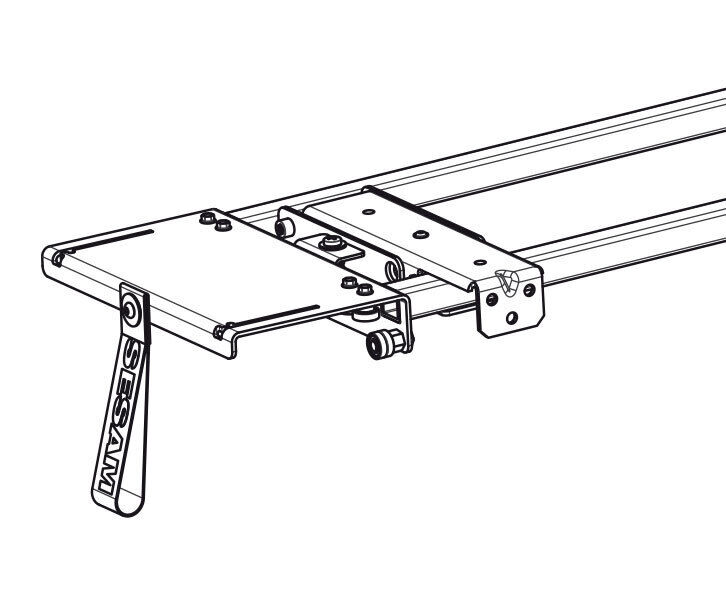 Edscha traverse - for Sesam Flatliner I + II - 2550 mm - with lip 53 mm