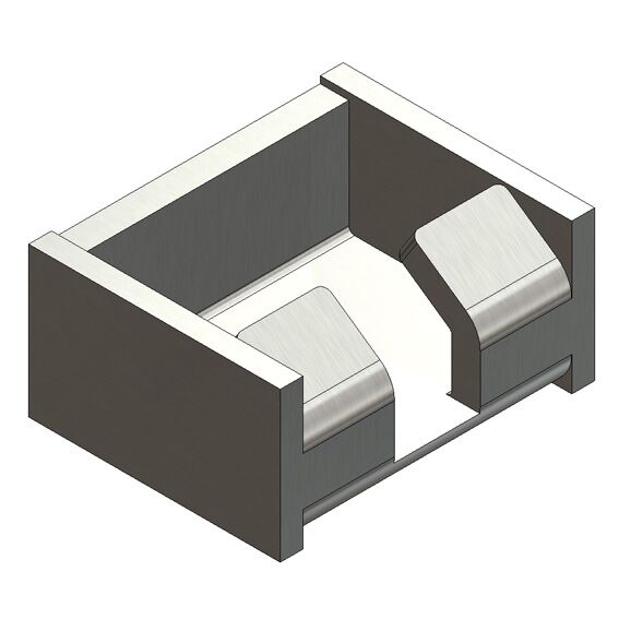 Rhiwa Quality keeper - weld-on - for recessed lock with T-hook - galvanised