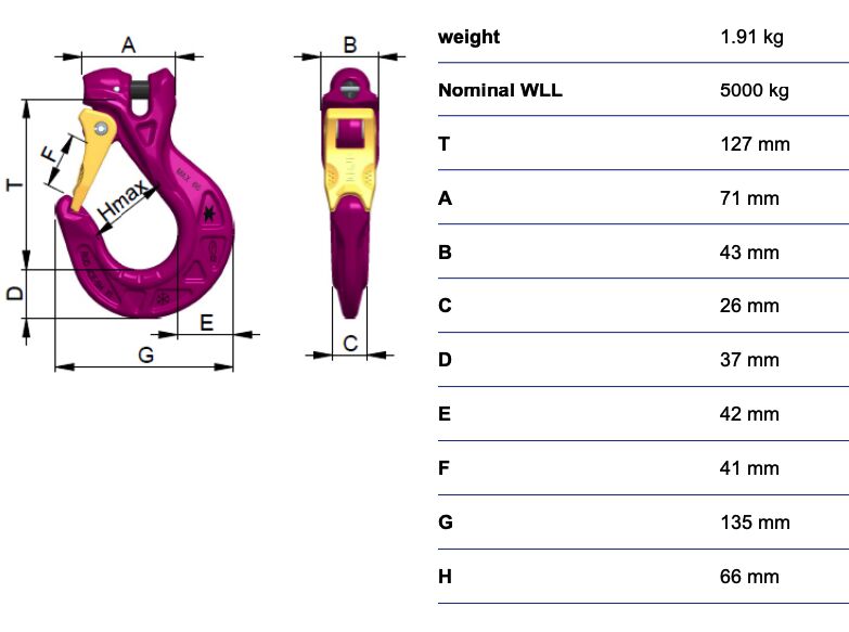RUD ICE-Star hook ISH-10