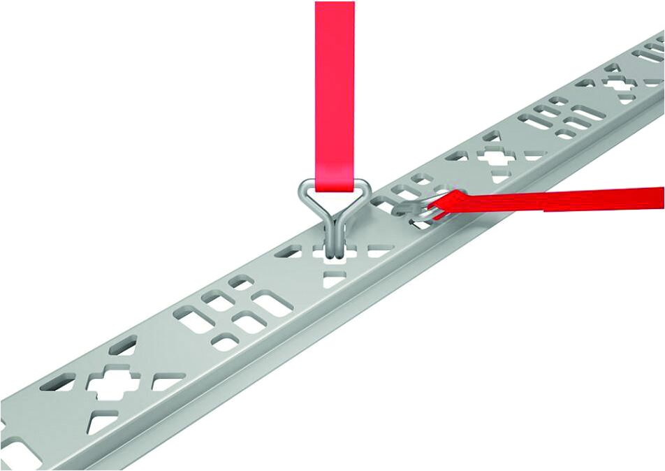 Rhiwa Quality multisave ladingzekeringsysteem - Multi-X vloer ankerrail - verzinkt