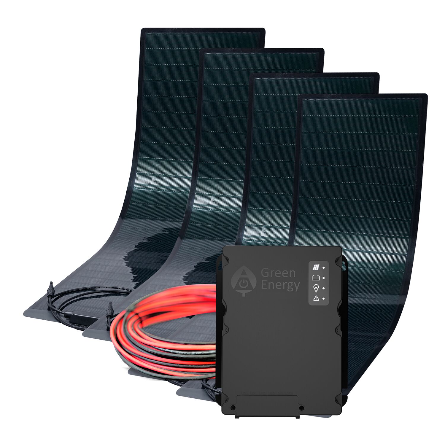 Green Energy  zonnepanelen sets - voor daken van bestelwagens en trailers