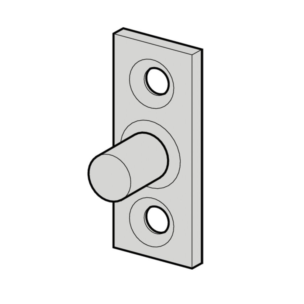 Pommier gâche - pour fermeture à la porte - renforcé