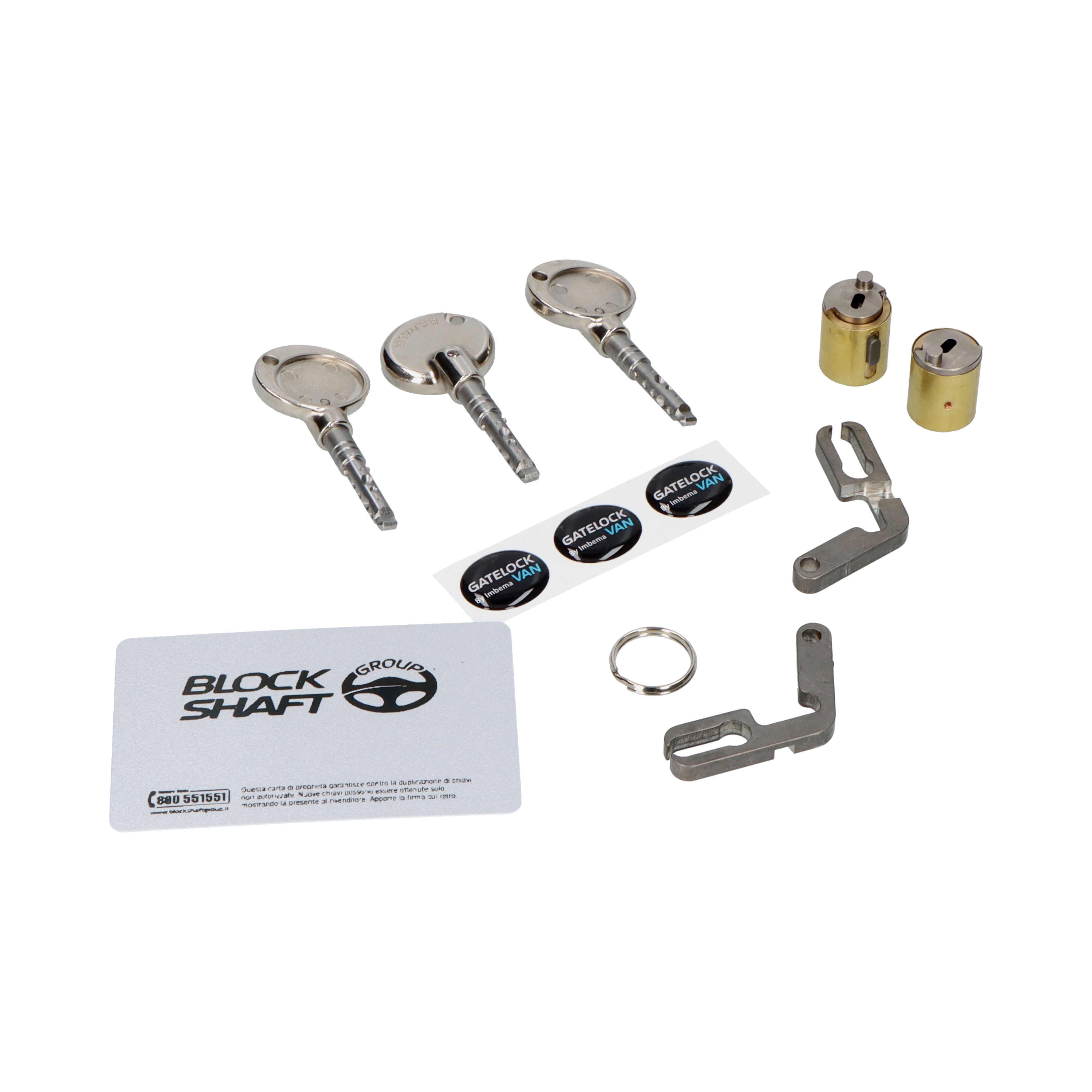 GATELOCK Van Medium conversie kit - voor 2 sloten - van slamlock naar deadlock