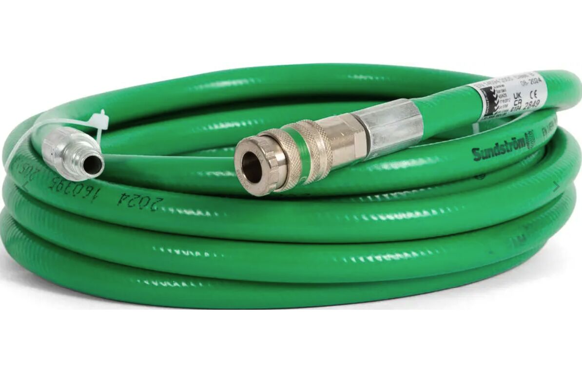 Sundström SR 358 - perslucht slang - 5 meter - groen - PVC