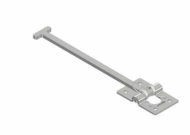 Pommier crochet de porte 180 mm - pour support 1332363 - acier inoxydable
