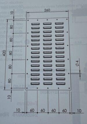 Pommier screen - for hatch 1571325 - aluminum