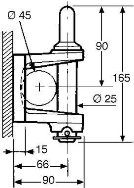 Pommier trailer hitch 20 kN - 4-holes Ø 10,5 mm