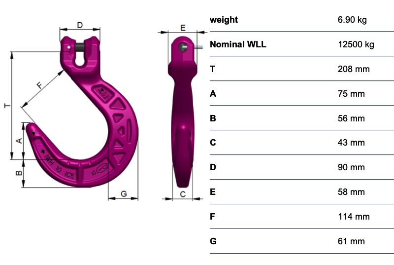 RUD ICE-Foundry hook IWH-16