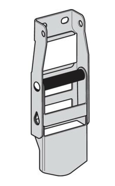 Pommier buckle - without locking - stainless steel