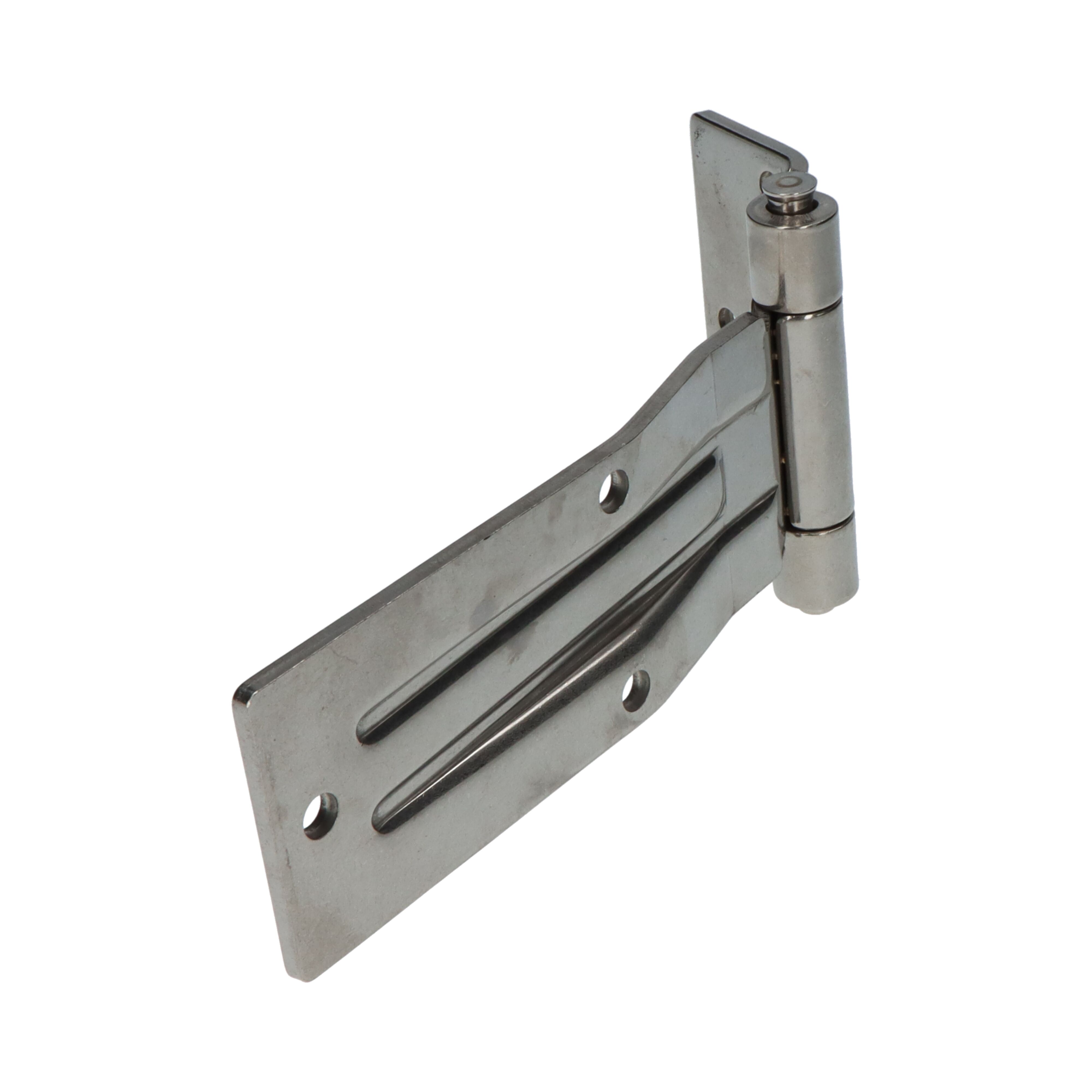 Pommier side door hinge with offset 185 mm - removable pin with grease nipple