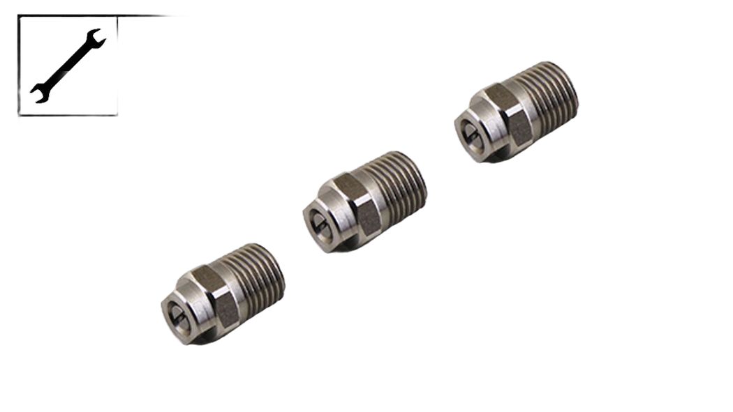 Ehrle vlakstraal nozzle 25100 - RVS - set 3 stuks