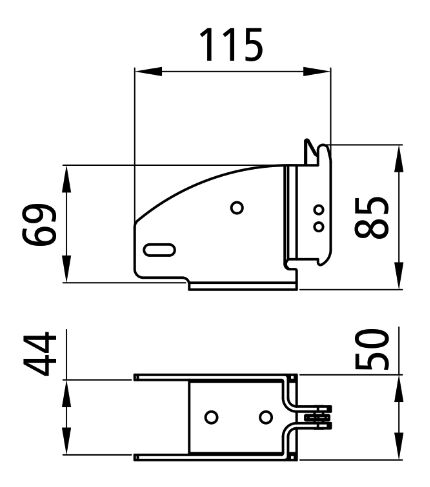 Rhiwa Quality balkschoen - voor balken 70 x 40 mm - verzinkt