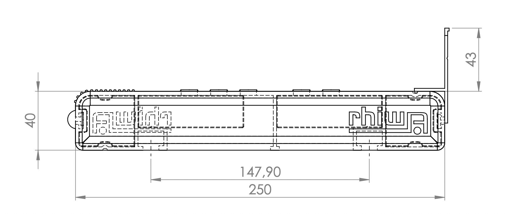Rhiwa Easy Step Multi TB rear step - for Sprinter / Crafter / MAN TGE until 2017 with tow-bar