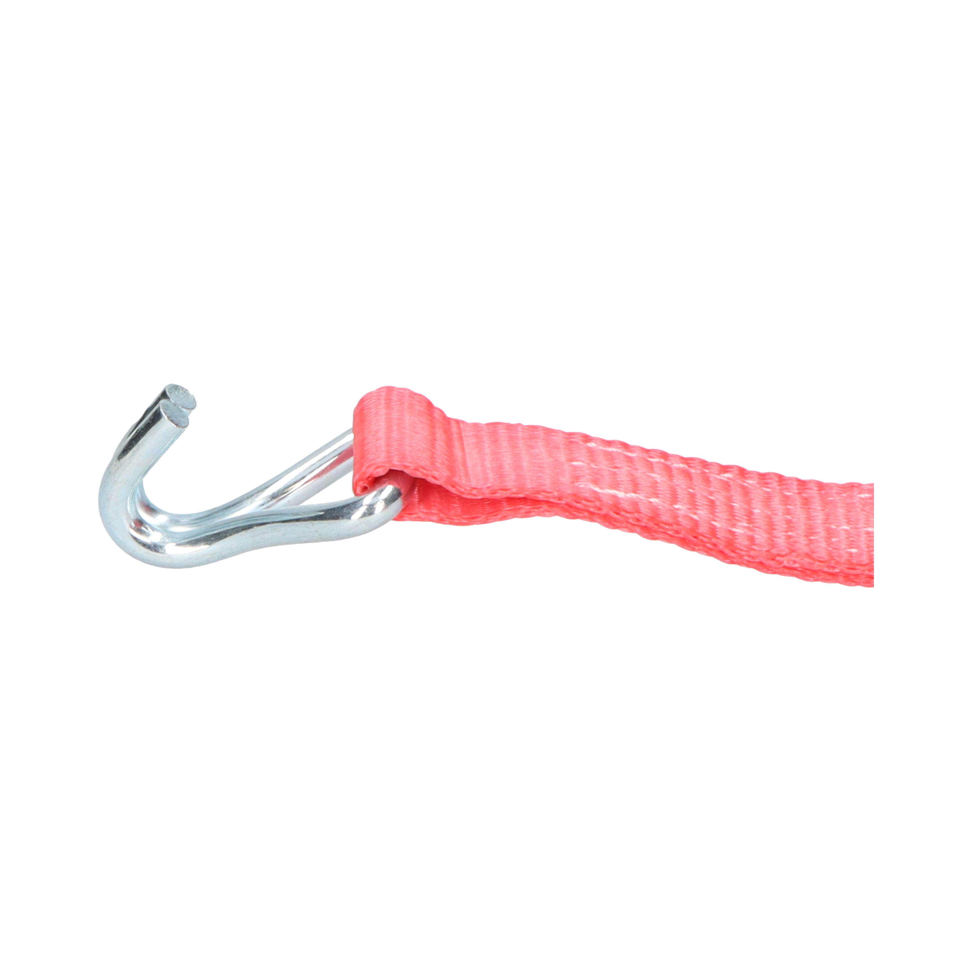 Rhiwa Quality sjorband 25 mm - met ratelsluiting en dubbele punthaak - 6000 mm