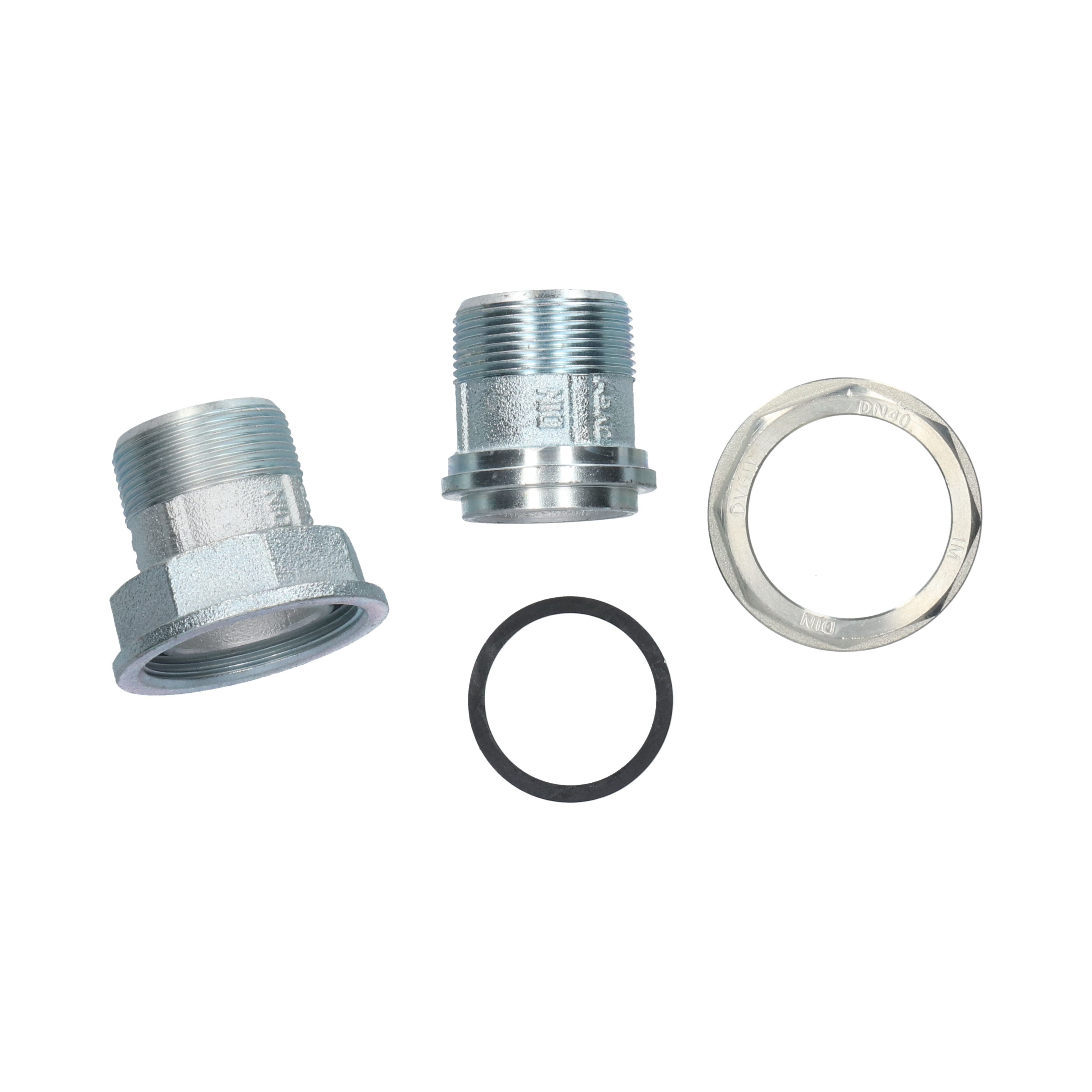 Gasmeterkoppeling G10/G16 R1½" x G2" (Bu/Bi)