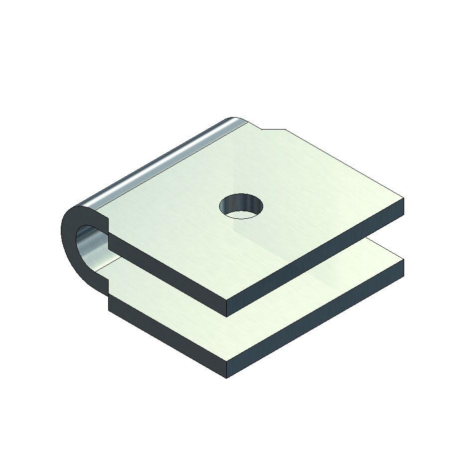 Pommier handle connection - for locking Ø 27 mm - zinc-plated