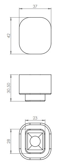 Rhiwa Quality deurklem rubber - voor houder 1332181