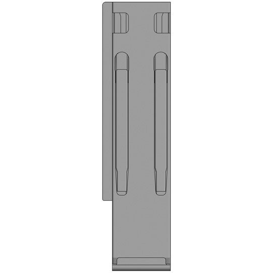 Kinnegrip K20 rear pillar - 400 mm - left - with fastener - KTL