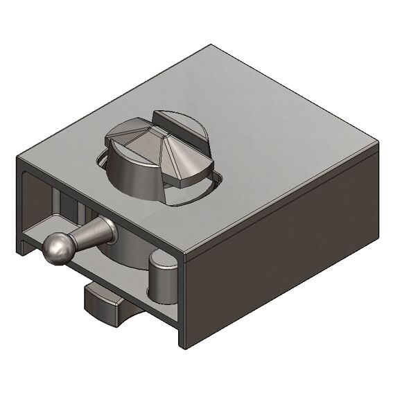 Rhiwa Quality twistlock 1,5 inch - inzinkbaar - max 30,5 ton - draaipen Ø 38 mm