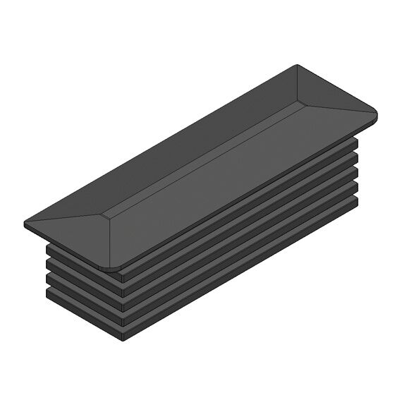 Rhiwa Quality end cap - for central and rear pillar side board