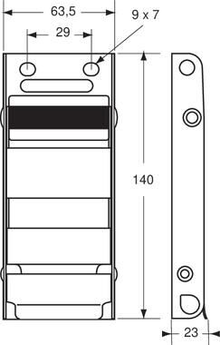 Pommier buckle - with locking - stainless steel