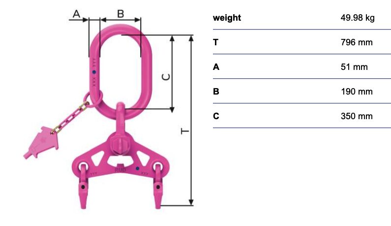 RUD VWK-2S-22 liaison de tête VIP 2 brins avec balancier