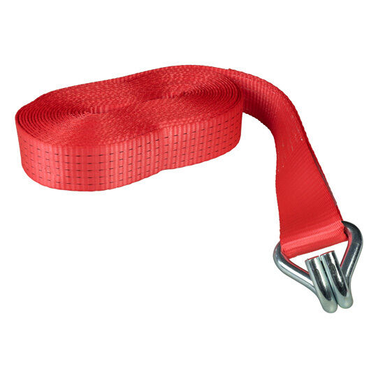 Rhiwa Quality sjorband los eind - 50 mm - met dubbele punthaak - 9500 mm