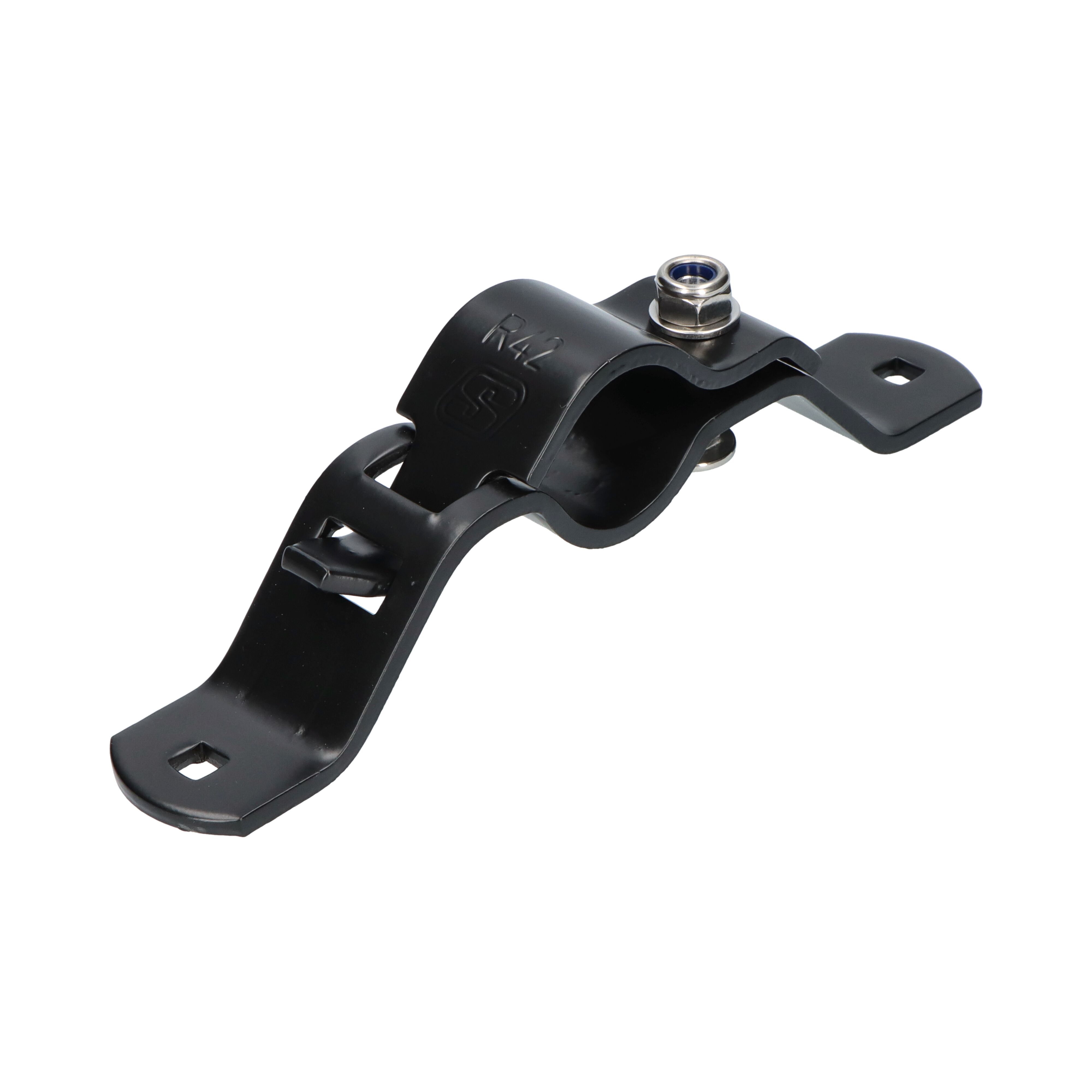 Rhiwa Quality spatschermsteun Ø 42 mm - kort - staal gecoat