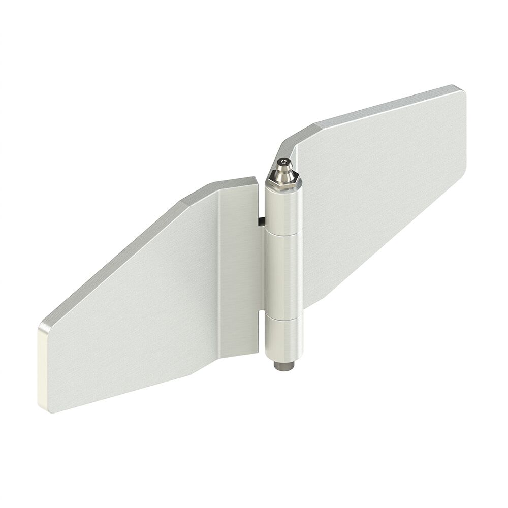 Rhiwa Quality charnière de porte latérale papillon - 228 x 80 mm - diamètre 28 mm - galvanisée