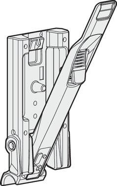 Pommier KTL lock - incl. holder - steel