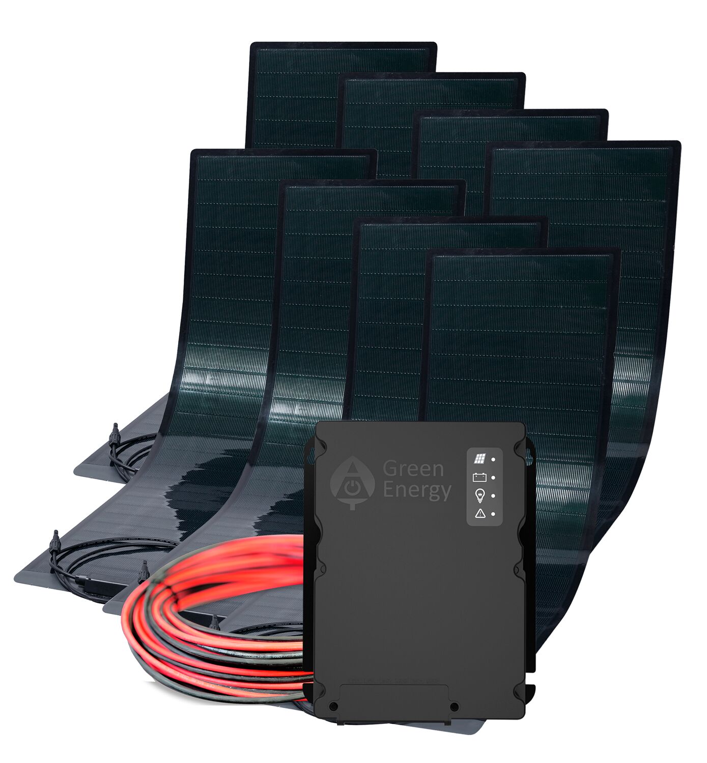 Green Energy  solar panel set - 640Wp - for large trailers