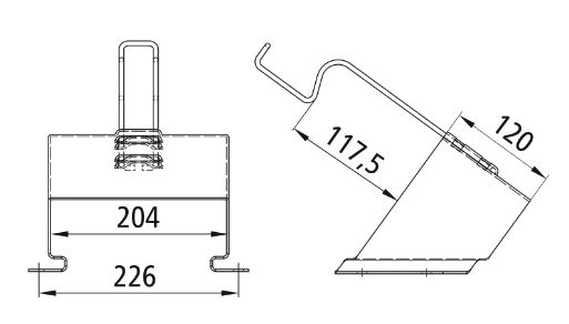 Rhiwa Quality wielkeghouder - voor wielkeg T3 G53 - verzinkt