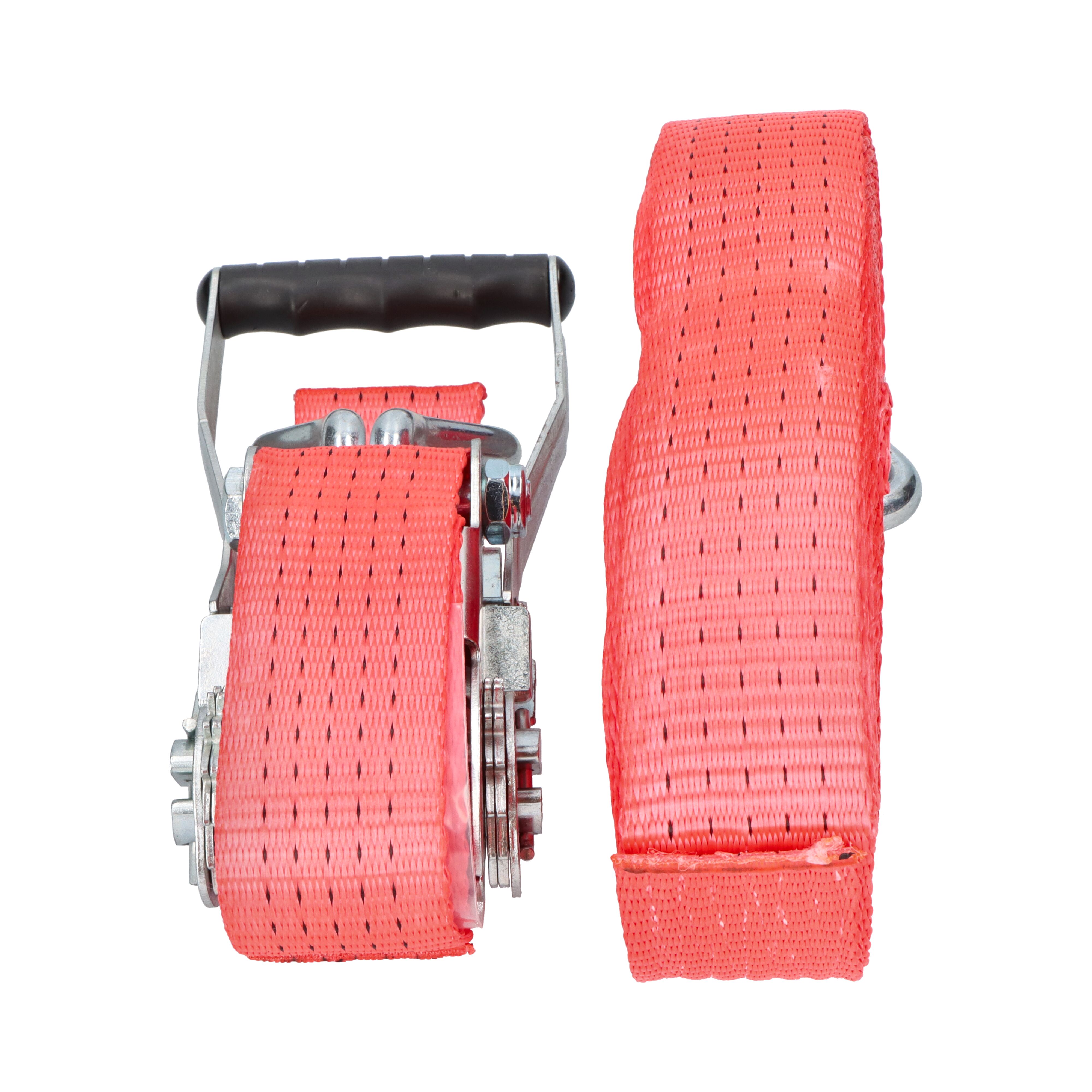 Rhiwa Quality sjorband 50 mm - met ratelsluiting en dubbele punthaak - 9000 mm