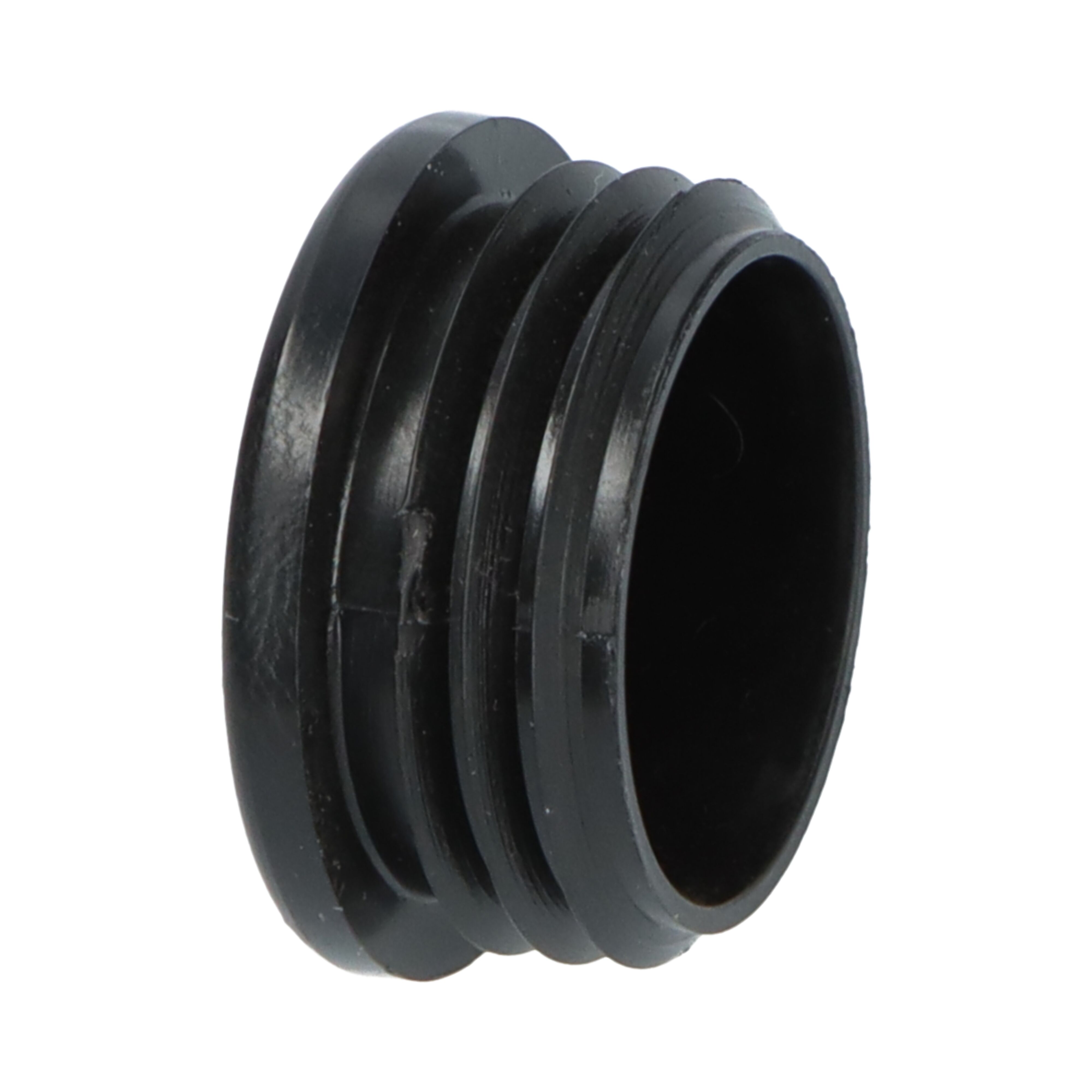 Rhiwa Quality end cap - for mounting tube Ø 48 mm - black plastic