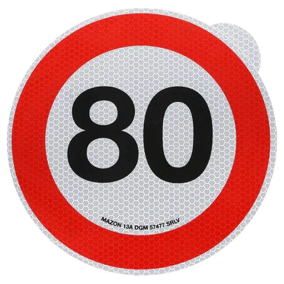 Rhiwa Quality maximum speed sticker - 80 km - Italy