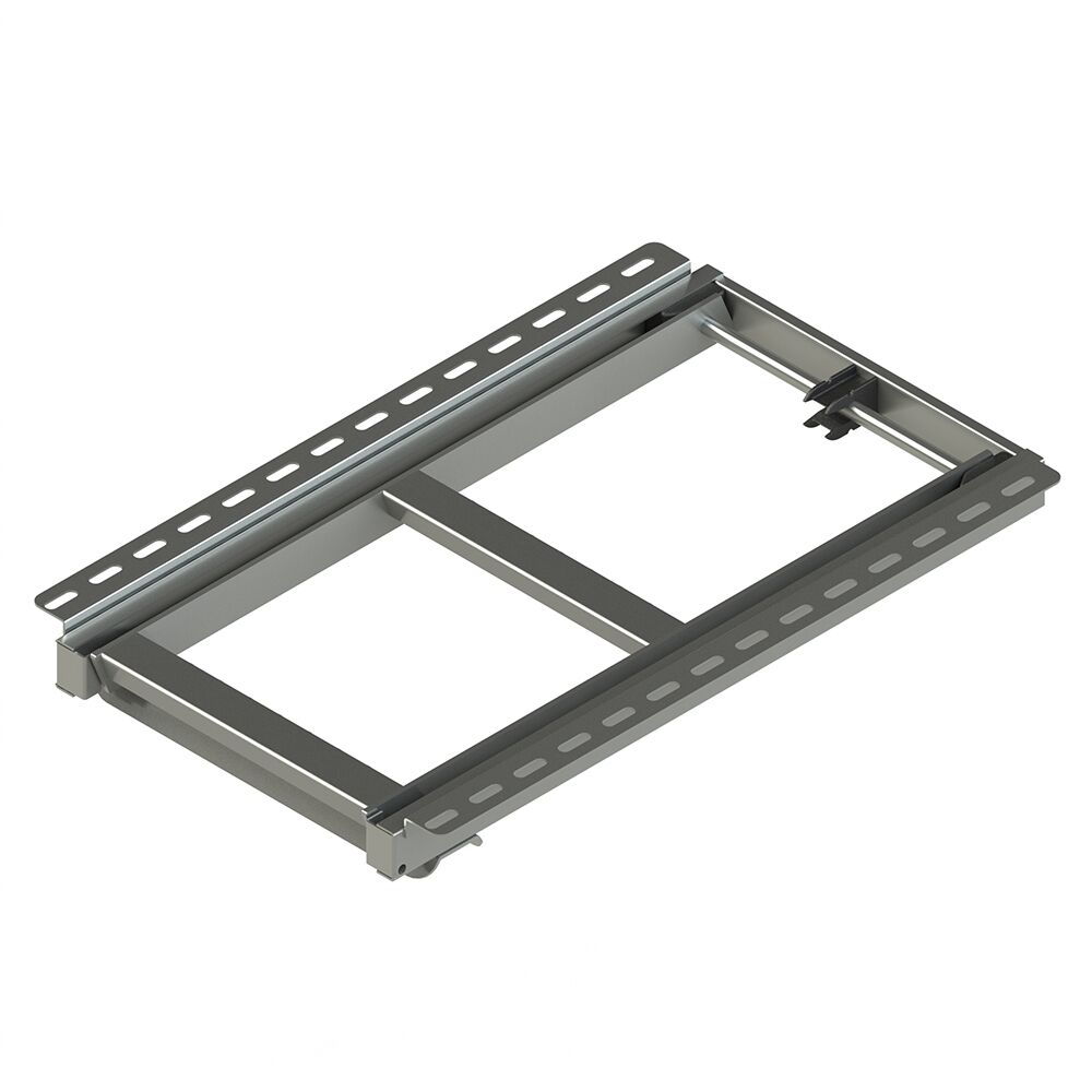 Takler trap uittrekbaar - 2 treden - 660 x 420 mm (LxB) - volbad verzinkt