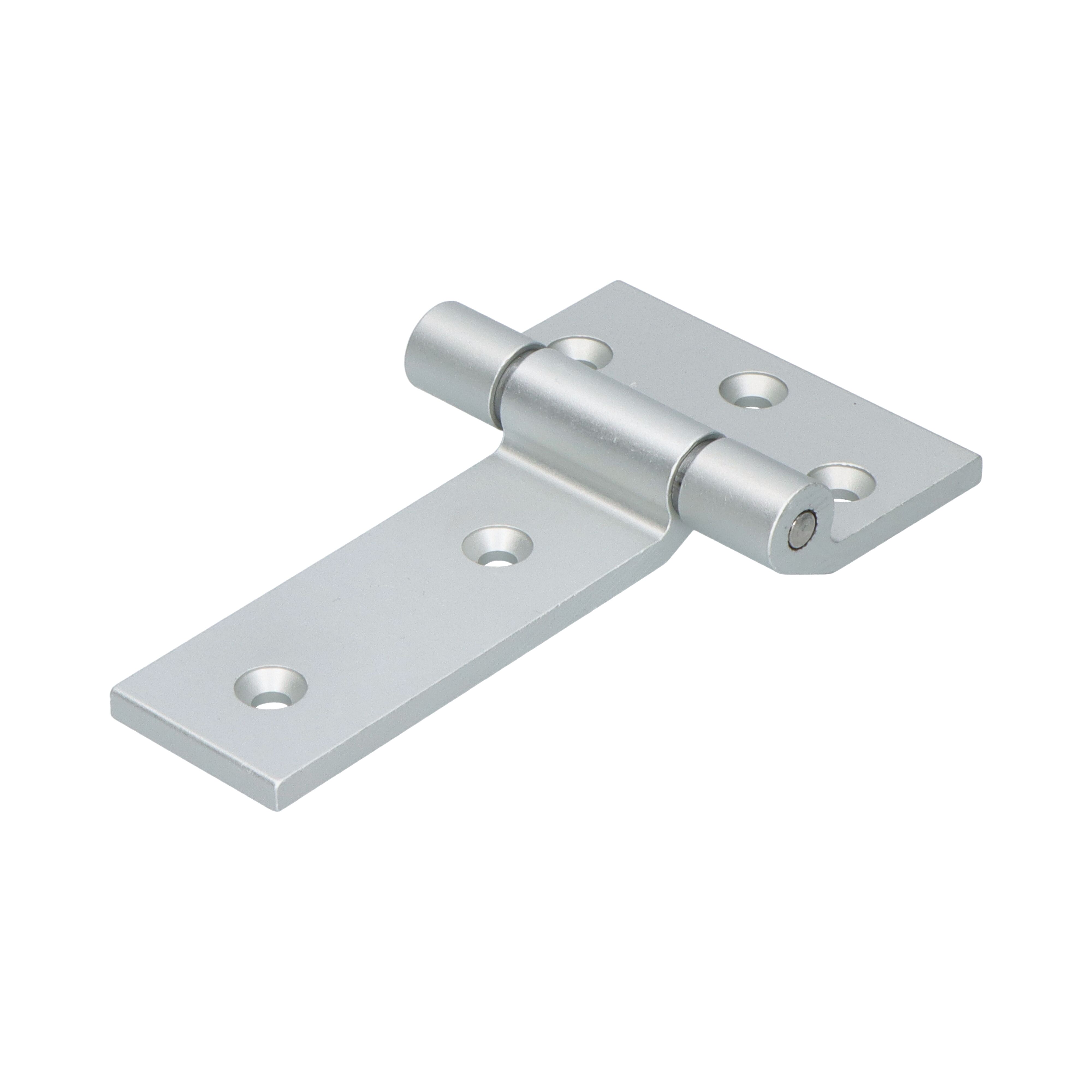 Pommier charnière de porte plaque latérale 85 mm - galvanisée