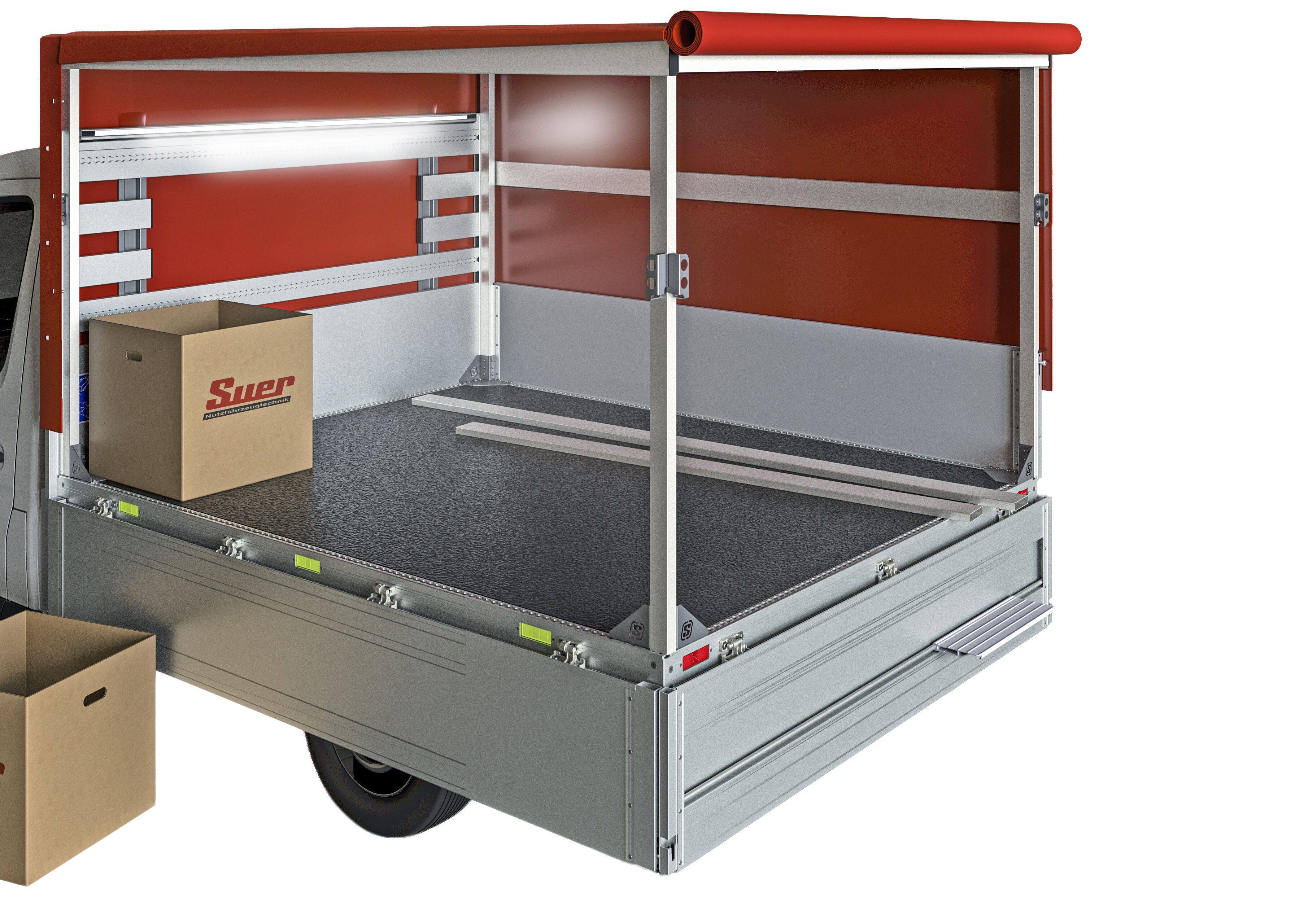 Rhiwa Quality lichtgewicht laadbak ASPLe voor KIA PV5 chassis