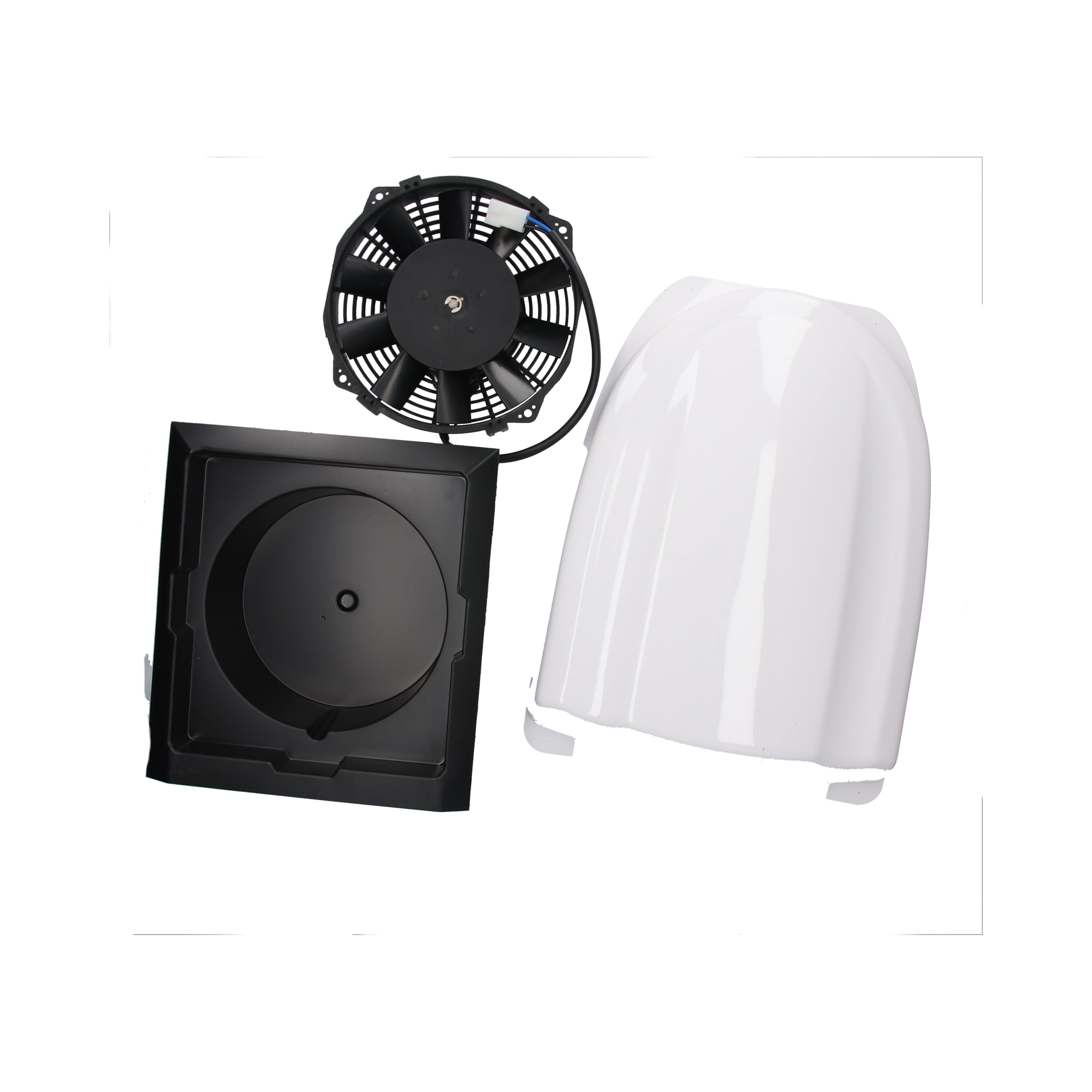 Rhiwa Quality ventilateur électrique - 12V - blanc