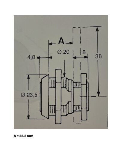 Pommier cylinder lock - with keys aliked