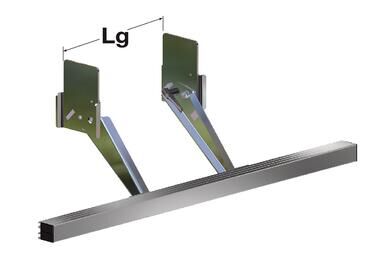Pommier bumper BA - elevating - long support arms - aluminum beam - R58-02