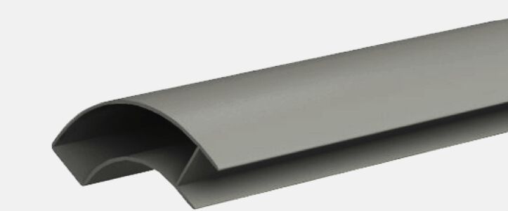 Takler corner piece 3000 x 100 x 120 mm - for side protection board - grey plastic