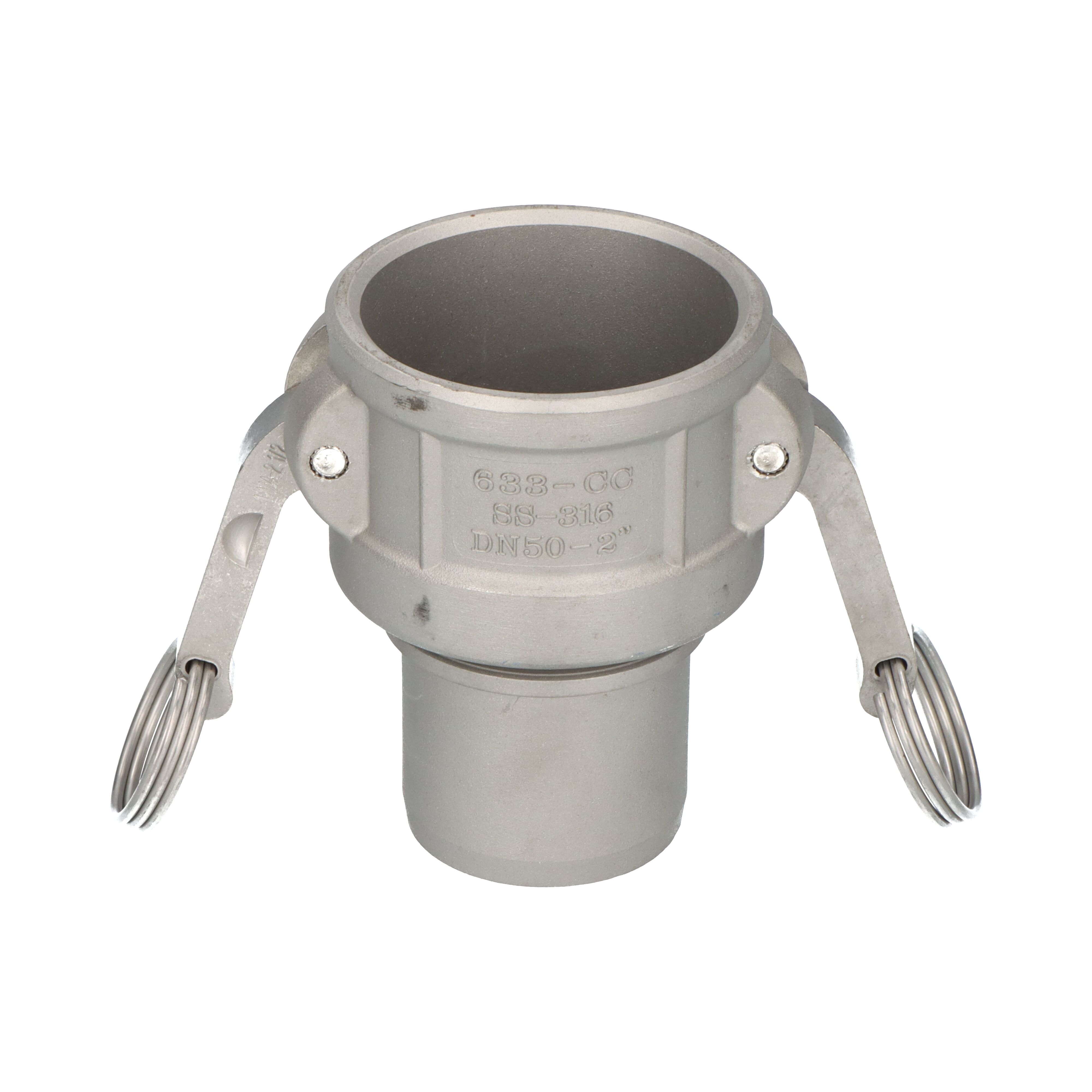 OPW raccord Kamlok coupler C 2" embout lisse pour tuyau avec collerette en inox