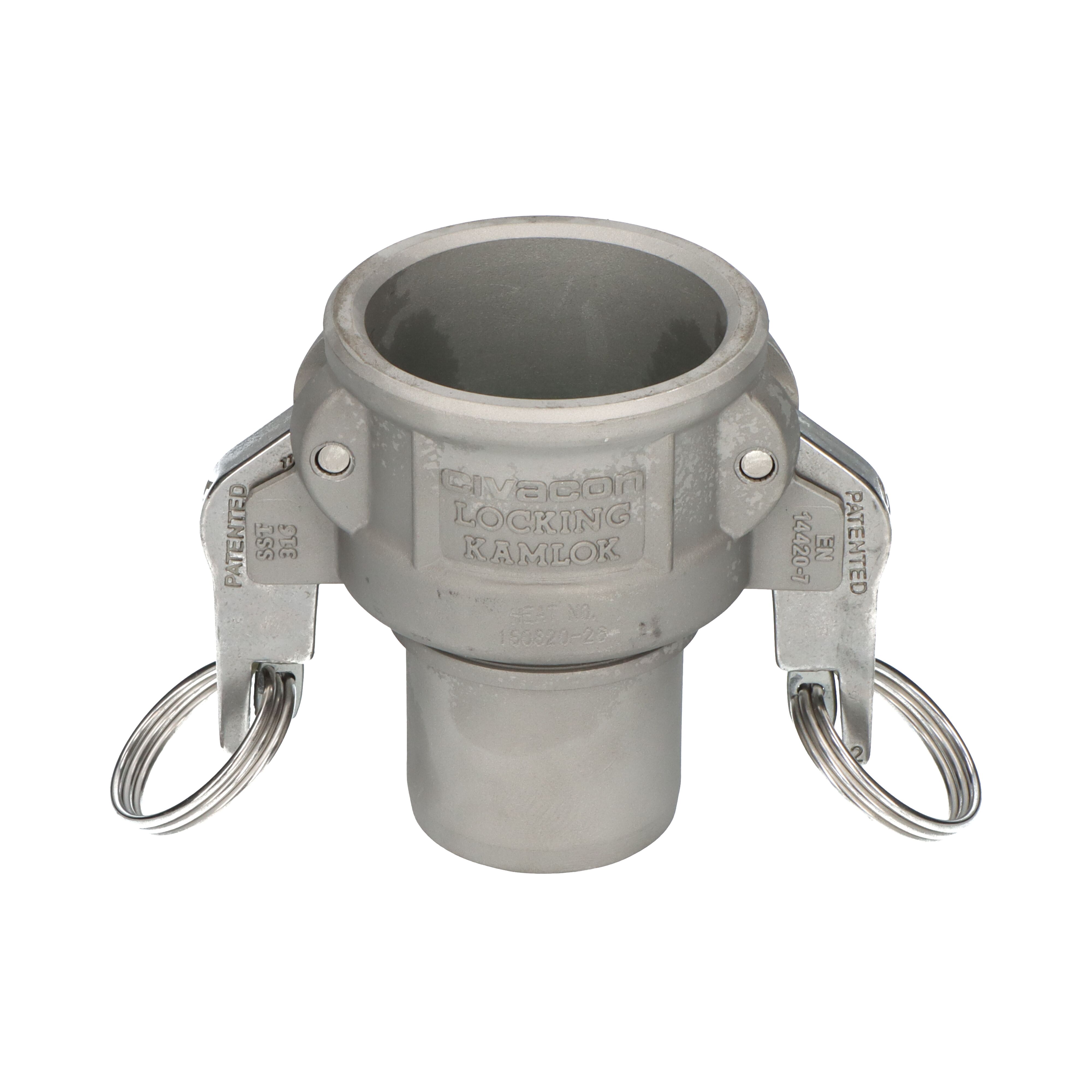 OPW coupler Autolok coupler C 2" smooth hose shank with safety collar